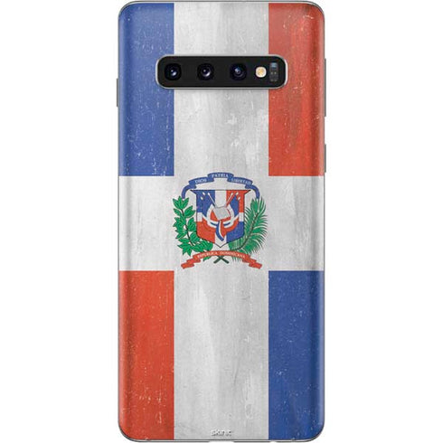 Dominican Republic Flag Faded Galaxy S10 Skin
